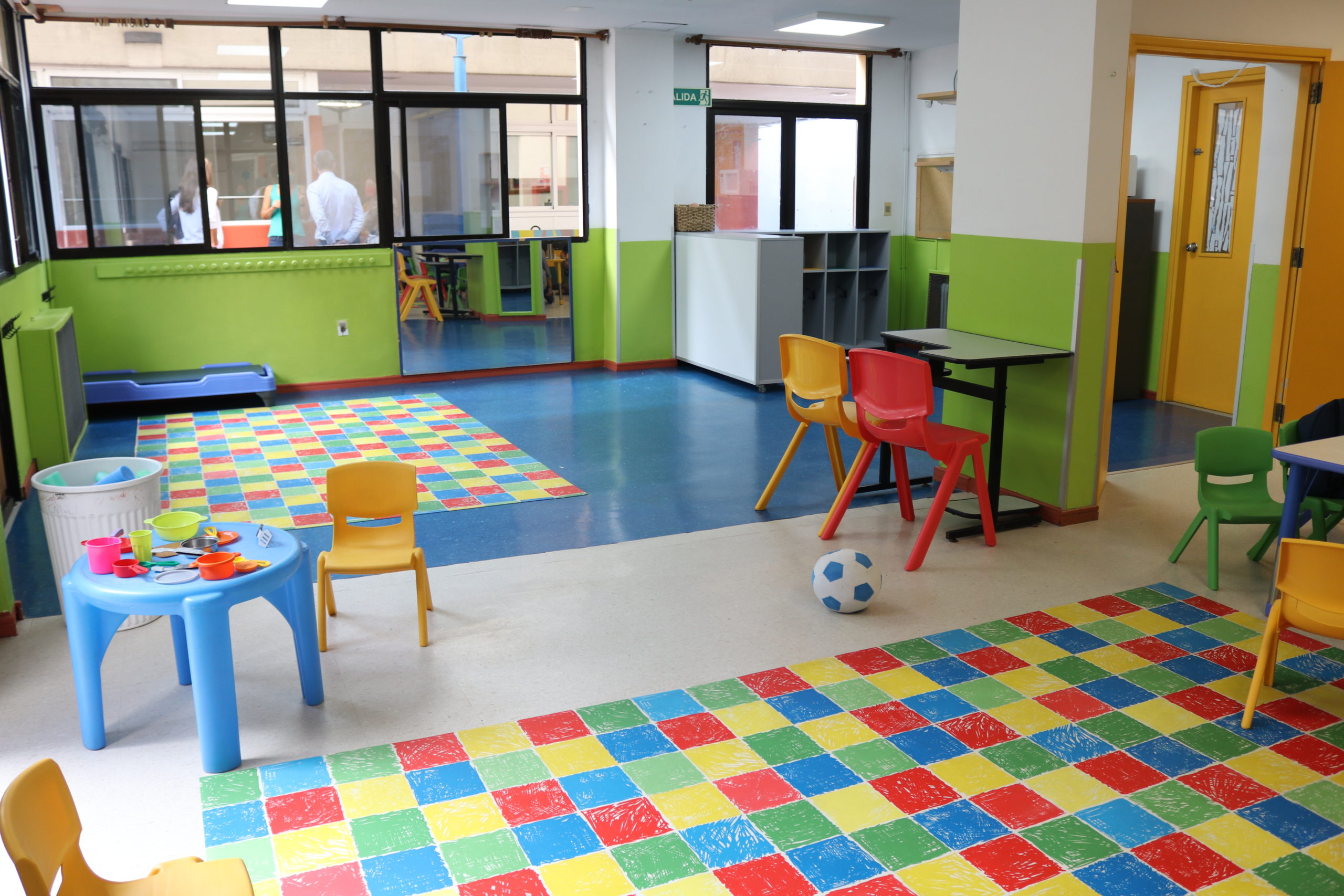 Vista de un salón de Educación Inicial